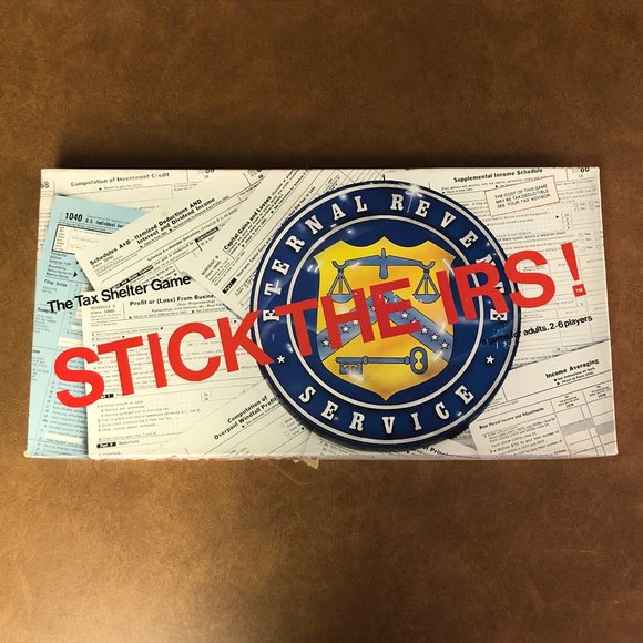 STICK the IRS Internal Revenue Service Tax Shelter Board Game - Picture 1 of 4
